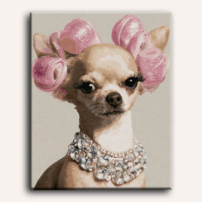 Malen nach Zahlen - Chihuahua Diva