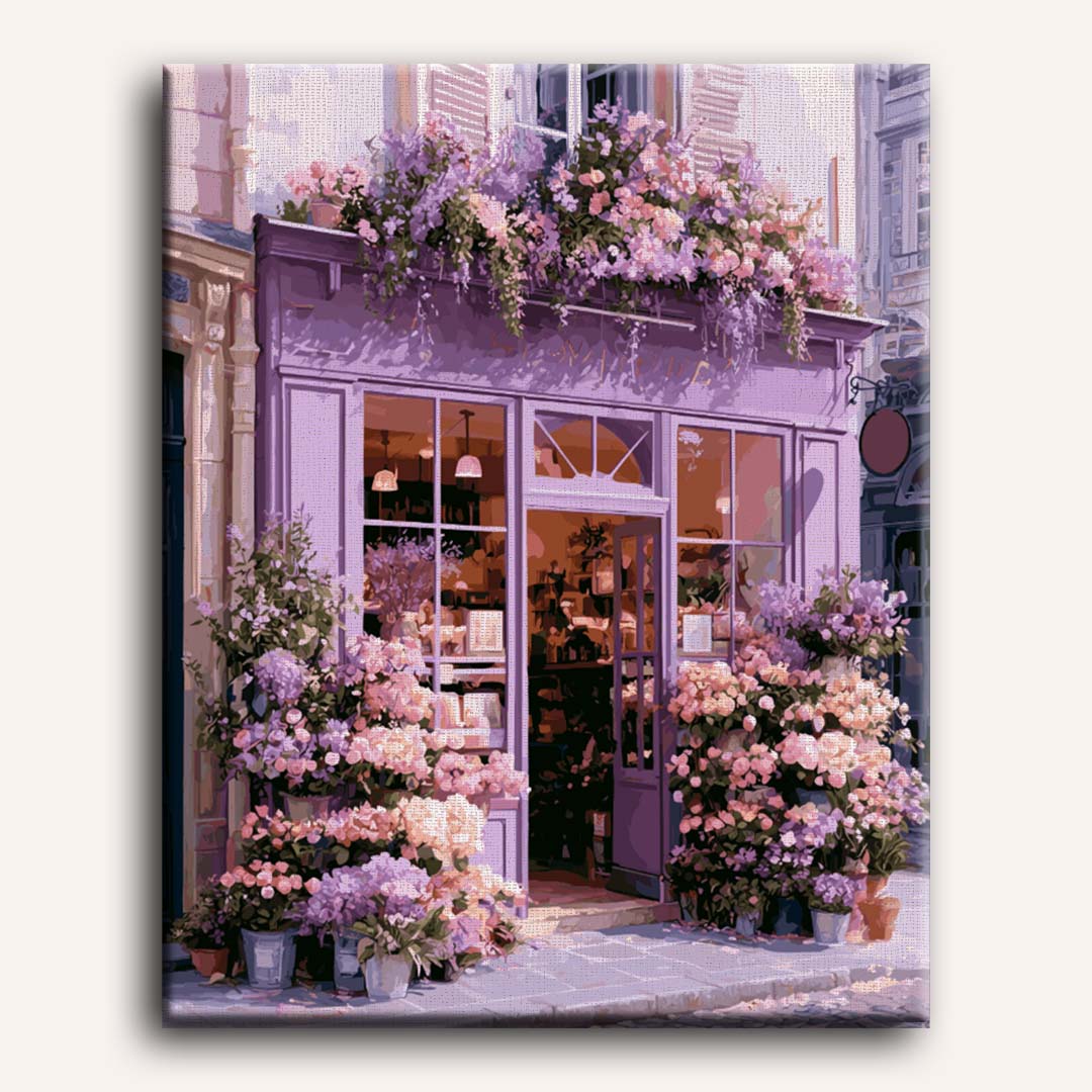 Malen nach Zahlen - Lavendel-Ecke