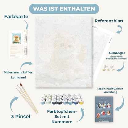 Malen nach Zahlen - Meerjungfrau Schnurrhaare