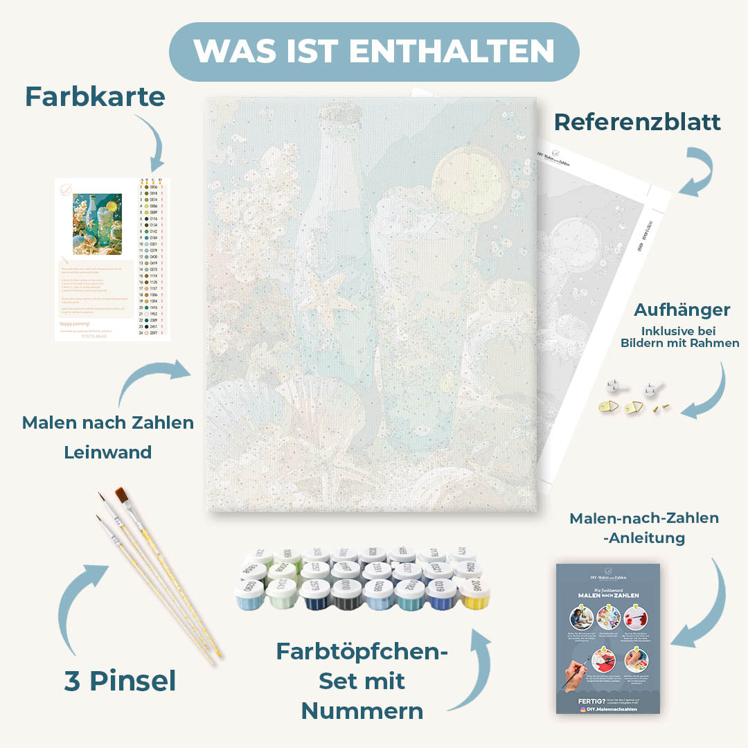 Malen nach Zahlen - Ocean Fizz