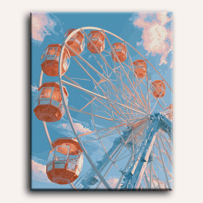 Malen nach Zahlen - Riesenrad-Träume