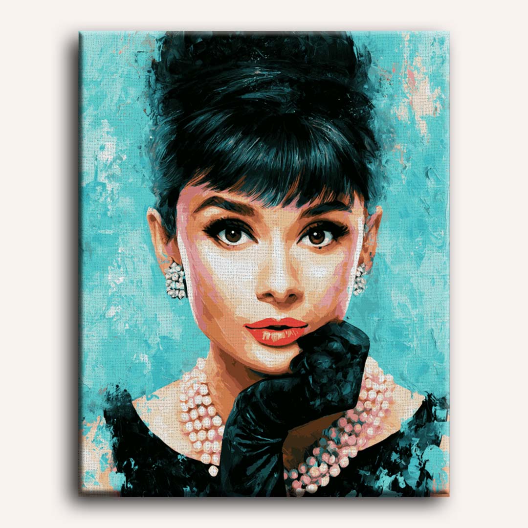 Malen nach Zahlen - Ausdrucksstarke Audrey