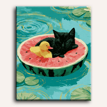 Malen nach Zahlen - Wassermelonen-Träume
