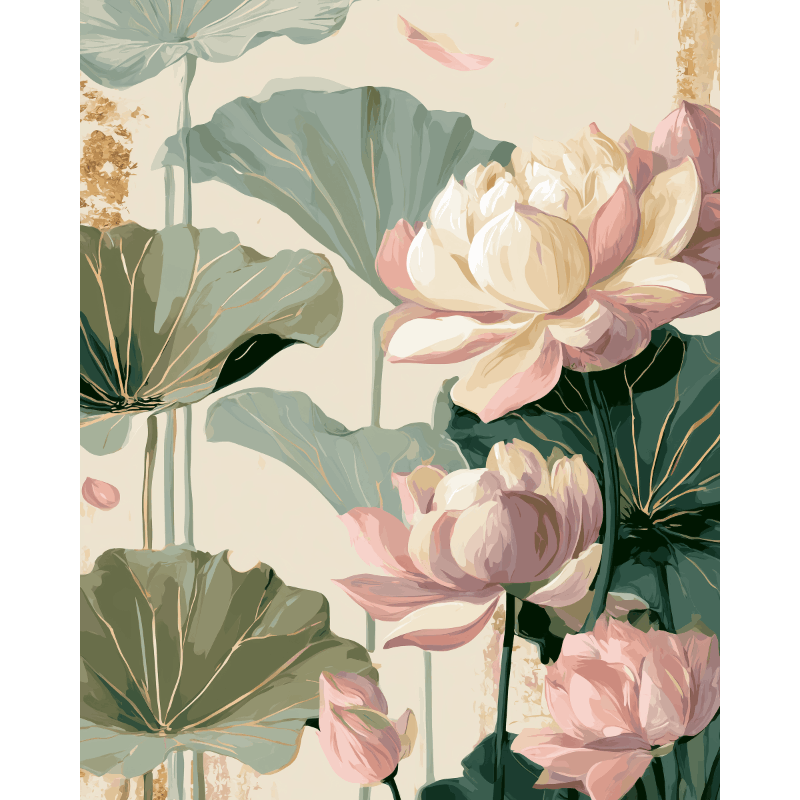 Malen nach Zahlen - Botanische Eleganz - Malen nach Zahlen