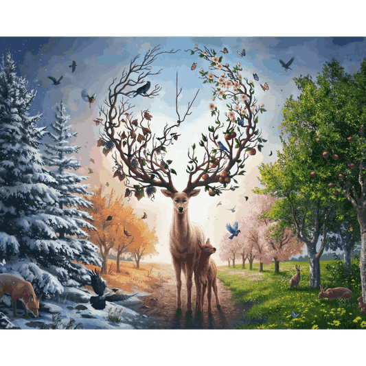 Malen nach Zahlen - Herald of Seasons - by jojoesart