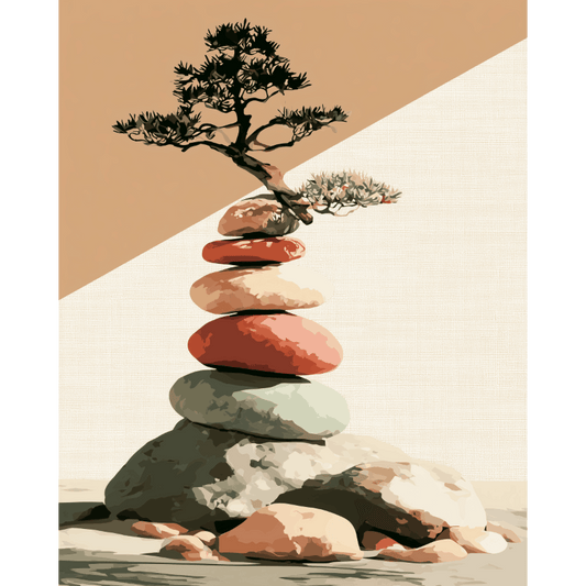 Malen nach Zahlen - Zen-Garten - Malen nach Zahlen