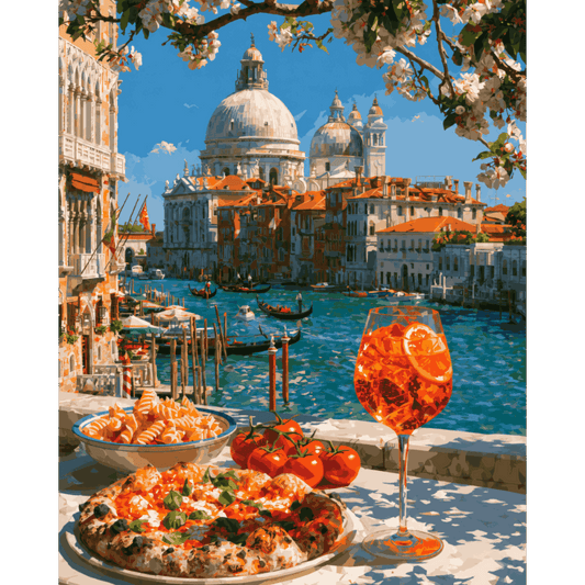Malen nach Zahlen - Venezianisches Mittagessen - Malen nach Zahlen