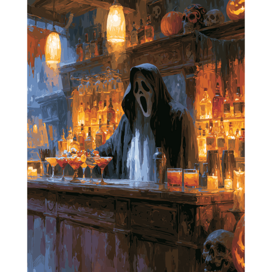 Malen nach Zahlen - Haunted Happy Hour - Malen nach Zahlen