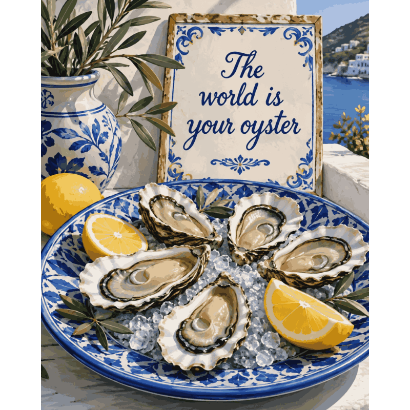 Malen nach Zahlen - If Life Gives You Oysters - Malen nach Zahlen