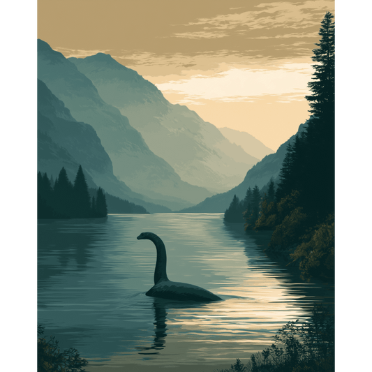 Malen nach Zahlen - Die Legende von Loch Ness - Malen nach Zahlen