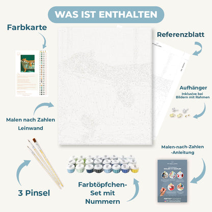 Malen nach Zahlen - Leoparden-Schaumbad
