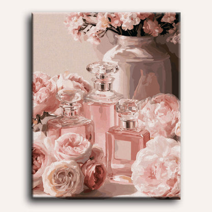 Malen nach Zahlen - Rosen & Parfüm