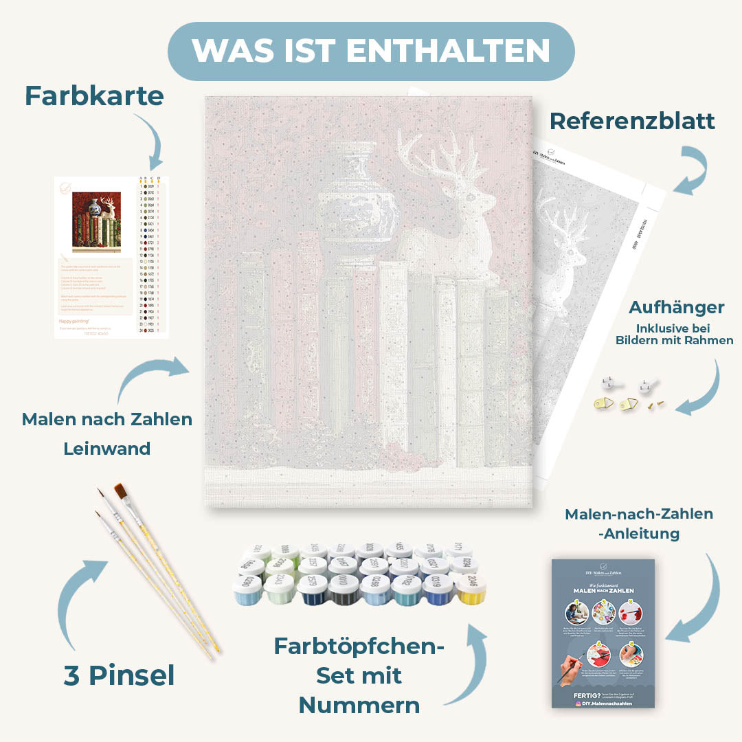 Malen nach Zahlen - Weihnachtsbibliothek