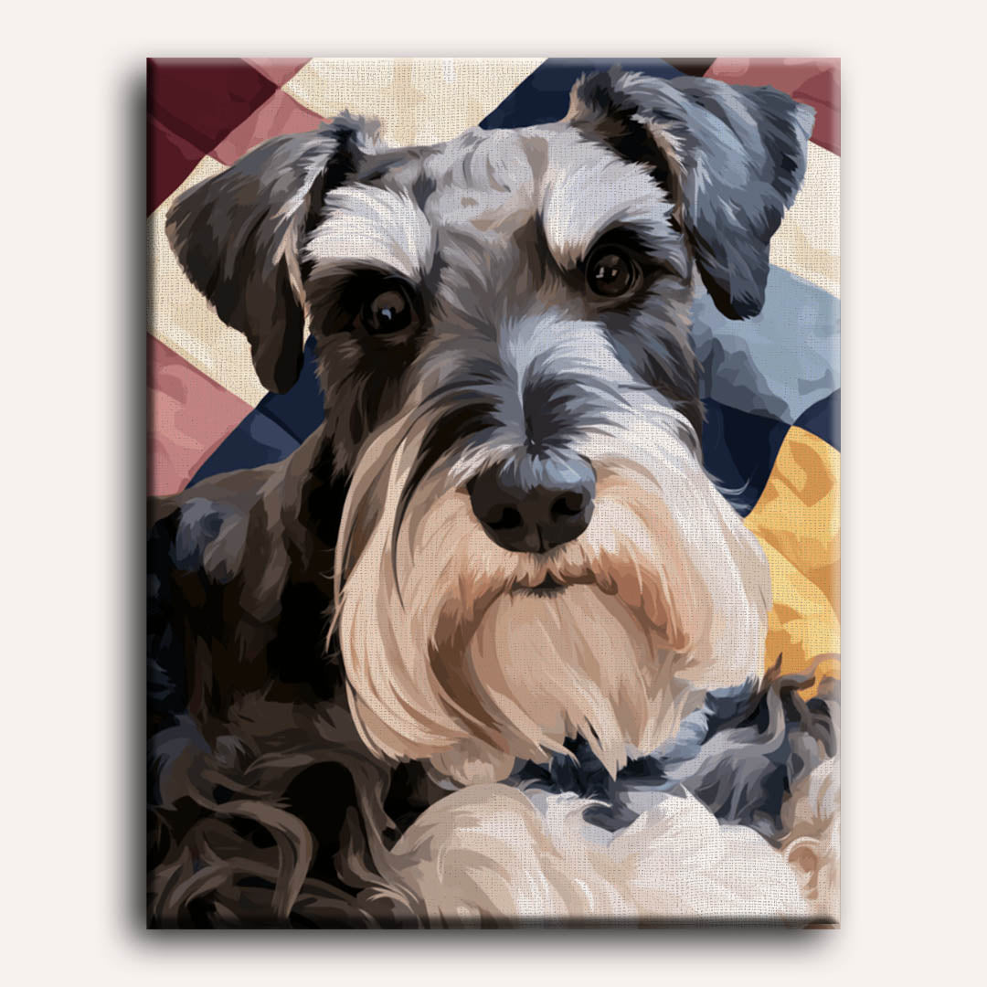 Malen nach Zahlen - Klassischer Schnauzer