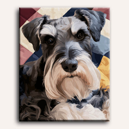 Malen nach Zahlen - Klassischer Schnauzer