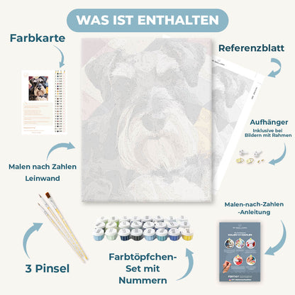 Malen nach Zahlen - Klassischer Schnauzer