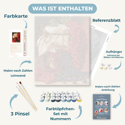 Malen nach Zahlen - Johannisbeer-Einmachglas