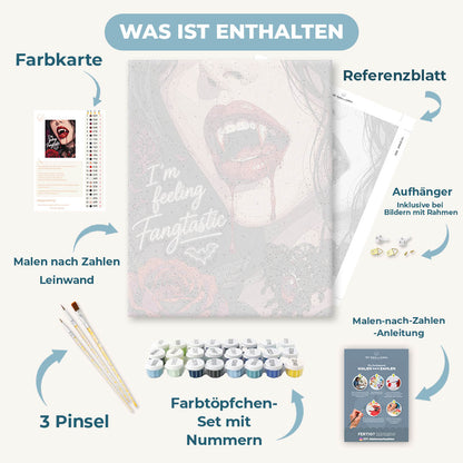 Malen nach Zahlen - Fangtastischer Biss