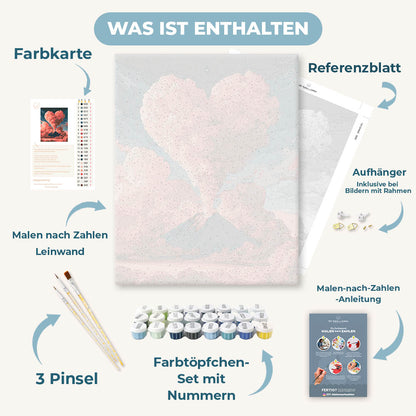 Malen nach Zahlen - Herz am Himmel
