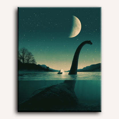 Malen nach Zahlen - Das Monster von Loch Ness