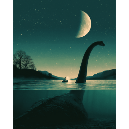 Malen nach Zahlen - Das Monster von Loch Ness - Malen nach Zahlen