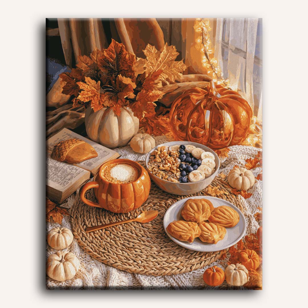 Malen nach Zahlen - Pumpkin Spice Flatlay