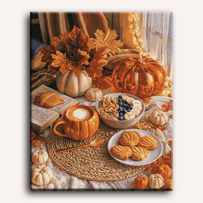 Malen nach Zahlen - Pumpkin Spice Flatlay