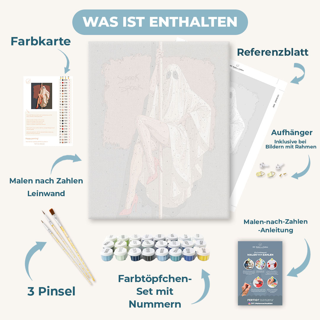 Malen nach Zahlen - Spuk-Diva