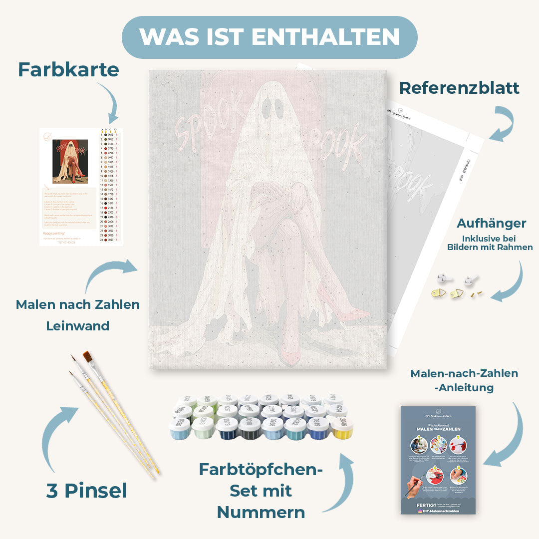 Malen nach Zahlen - Gruselige Beine