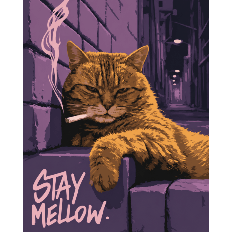 Malen nach Zahlen - Stay Mellow - Malen nach Zahlen