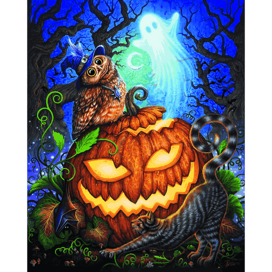 Malen nach Zahlen - The Haunted Pumpkin - by Sarah Richter - Malen nach Zahlen
