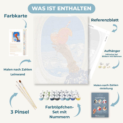 Malen nach Zahlen - Aperol Spritz über den Wolken