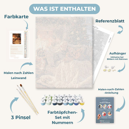 Malen nach Zahlen - Verschlafene Weihnachtskuschelei