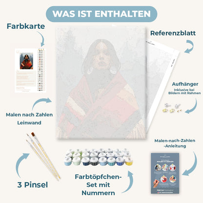 Malen nach Zahlen - Gesicht des Waldes