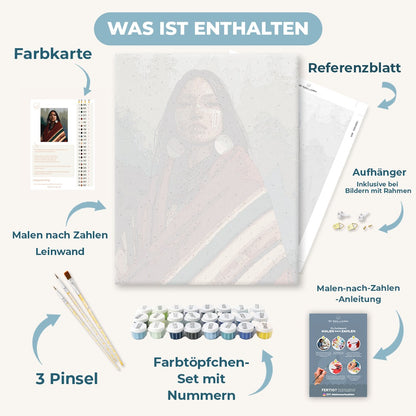 Malen nach Zahlen - Stiller Blick im Wald