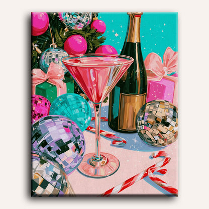 Malen nach Zahlen - Zuckerstangen-Cosmo