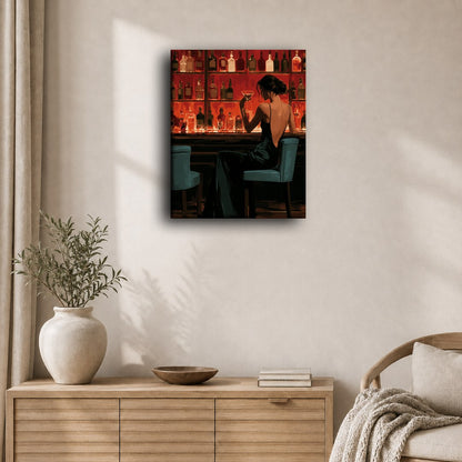 Malen nach Zahlen - Schlummertrunk im Leopardensessel
