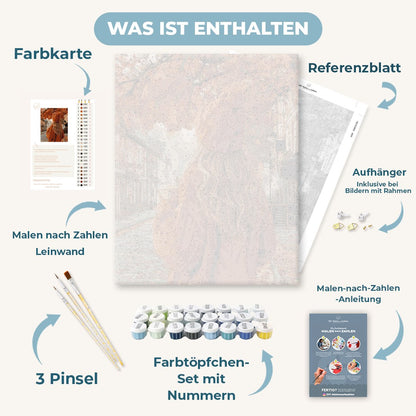 Malen nach Zahlen - Spaziergang im Rostpullover