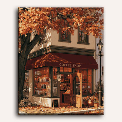 Malen nach Zahlen - Das Eck-Café