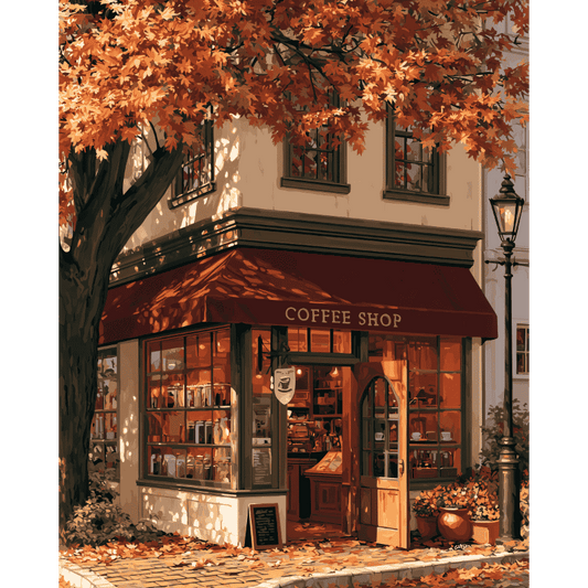 Malen nach Zahlen - Das Eck-Café