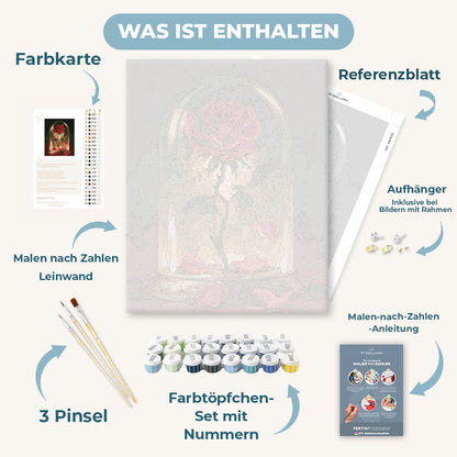 Malen nach Zahlen - Verzauberte Rosenglocke