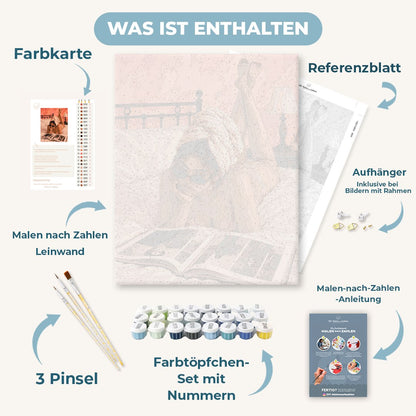Malen nach Zahlen - Zeitschrift im Schaumbad