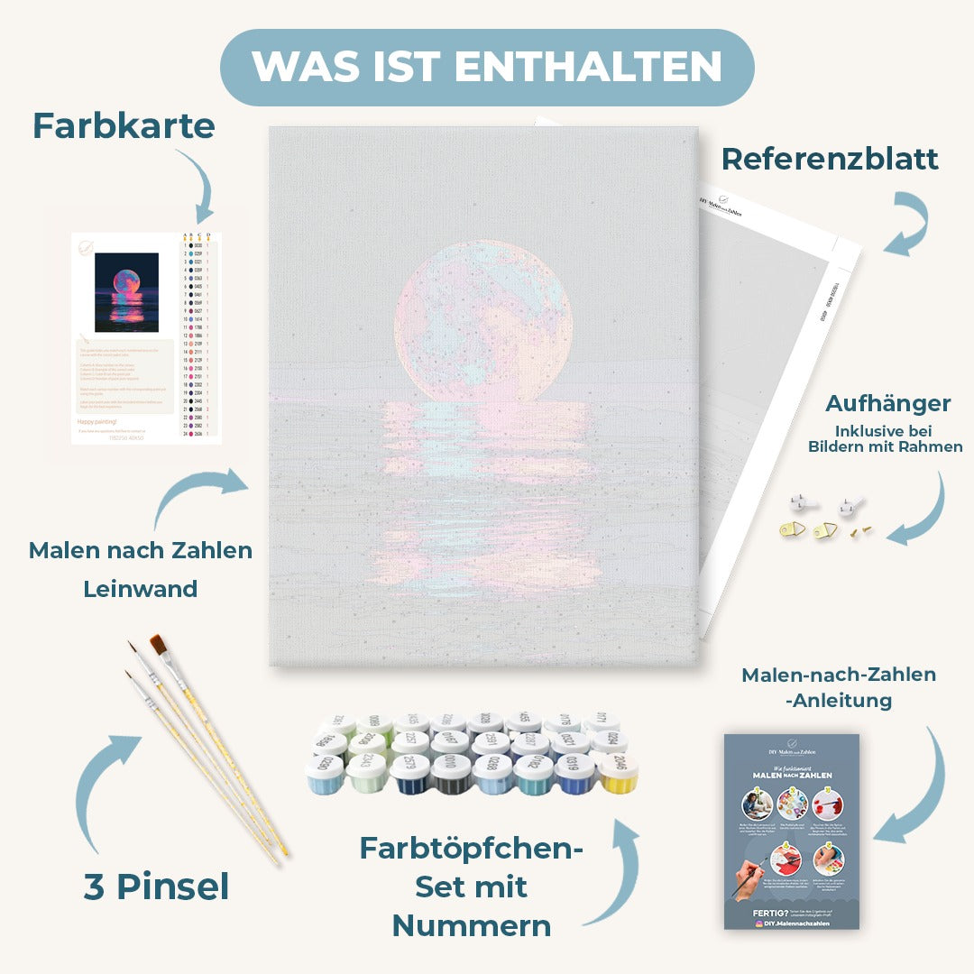 Malen nach Zahlen - Technicolor-Mondaufgang