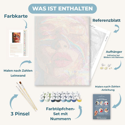 Malen nach Zahlen - Prisma-Kuss