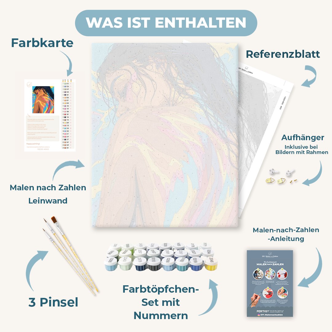 Malen nach Zahlen - Windumweht in Farbe