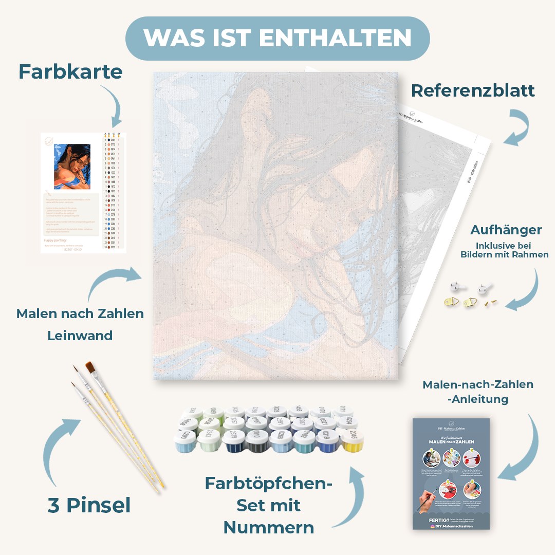 Malen nach Zahlen - Ein Blick über Farbe