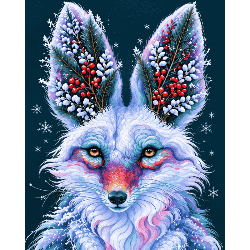 Malen nach Zahlen - Frostbeeren-Fuchs