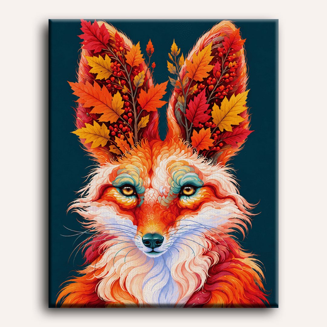 Malen nach Zahlen - Herbstglut-Fuchs