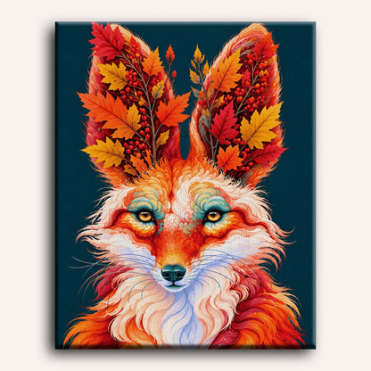 Malen nach Zahlen - Herbstglut-Fuchs