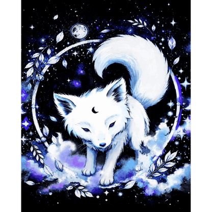 Malen nach Zahlen - Magischer Wolf - by Tiny Tami